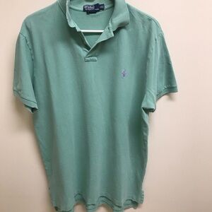 Polo Ralph Lauren Distressed Polo Shirt in Green, Size XL